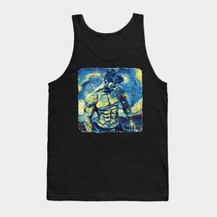 Body Builder Van Gogh Style Tank Top